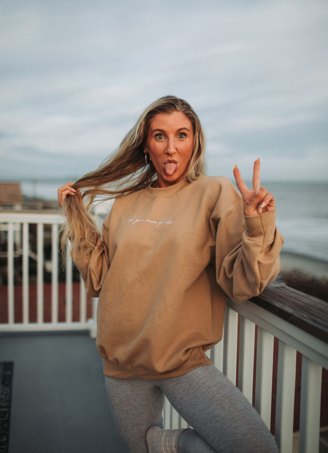 Fuck Yes More Please Sweatshirt Front 1