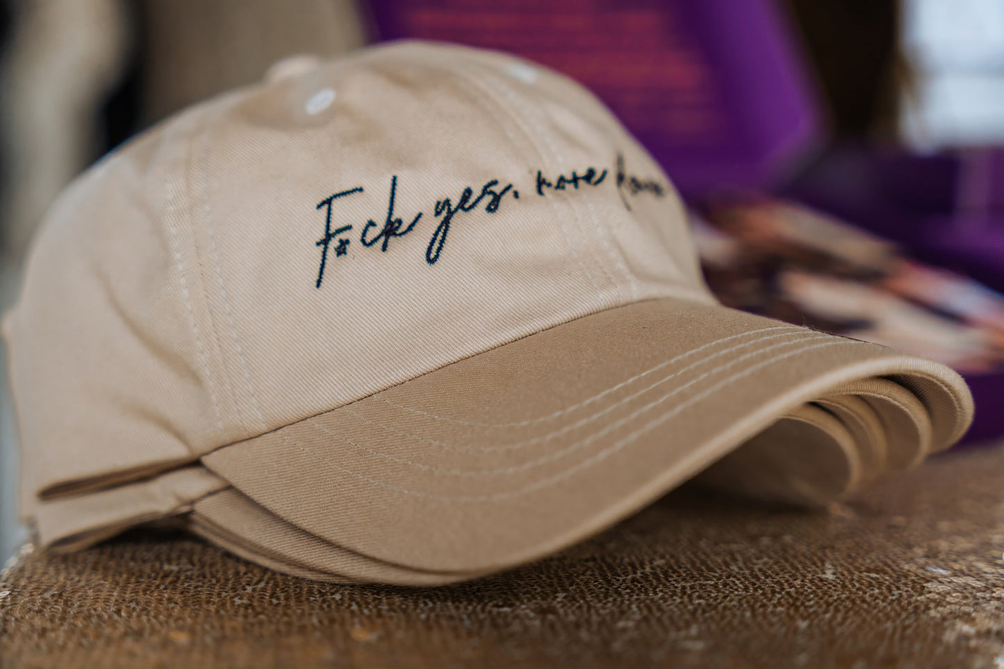 Hat: "F*ck yes, more please."